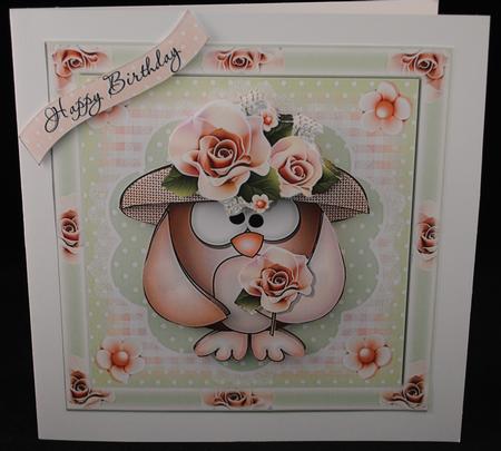Mother Owl Birthday/mother's Day Topper by Yvonne Middleton