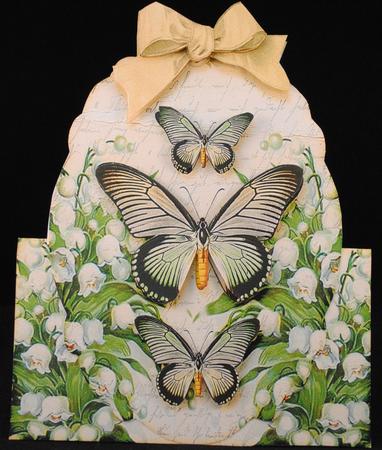 Over the Top Card with Facets Box Butterflies 179 by Yvonne Middleton