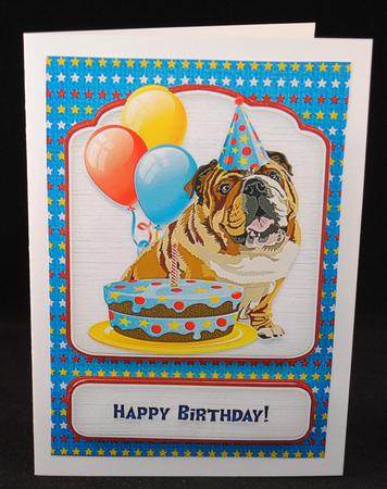 Happy Birthday from the Bulldog by Yvonne Middleton