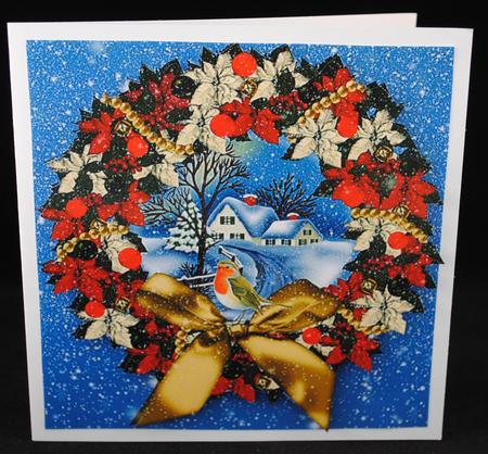 Snow Scene Robin by Yvonne Middleton
