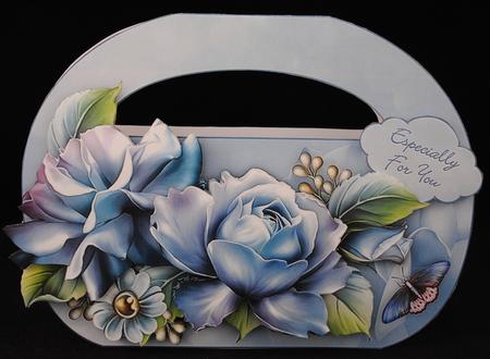 Blue Rose Basket - Mini-kit by Yvonne Middleton