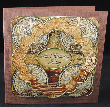 Tea Vintage Car 18th Birthday 3D Rosette Topper Sheet by Yvonne Middleton