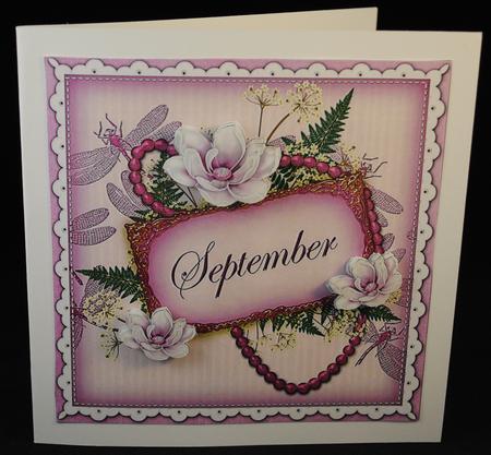 Lilac Magnolia September 8in Vintage Decoupage Topper by Yvonne Middleton