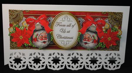 Father Christmas from All of Us Large Dl Topper by Yvonne Middleton