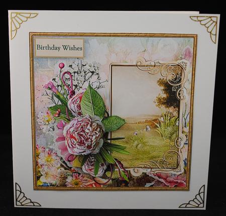 Spring is Here Card with Decoupage by Yvonne Middleton