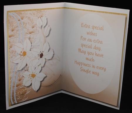 Incert Buff with Flowers and Verse by Yvonne Middleton