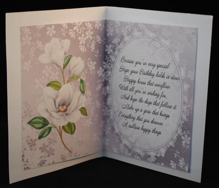 Beautiful Silver Floral Insert by Yvonne Middleton