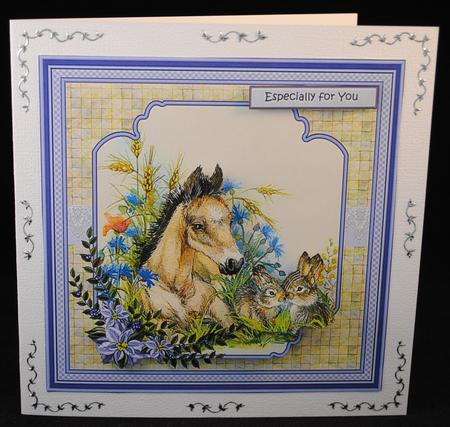 Foal and Bunnies by Yvonne Middleton