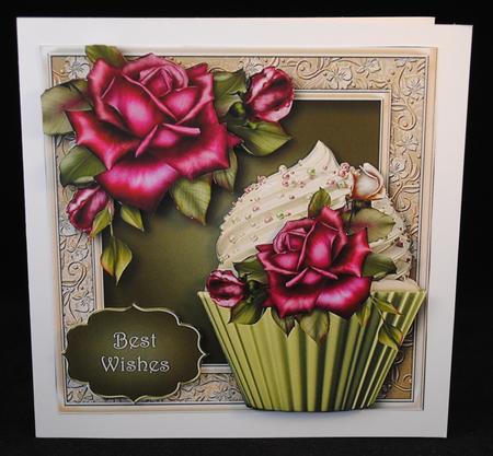 Antique Roses Cupcake Mini Kit by Yvonne Middleton