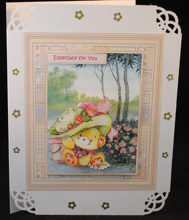 Teddy Bear Roses and Ribbons by Yvonne Middleton