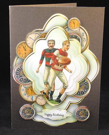 Football Male Stacker Card by Yvonne Middleton