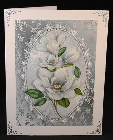 Beautiful Silver Flowers by Yvonne Middleton