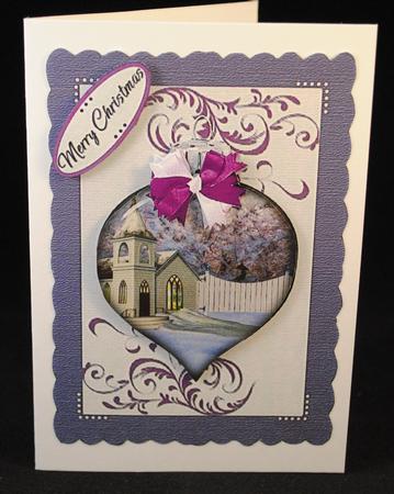 Christmas Scene Bauble 3 by Yvonne Middleton