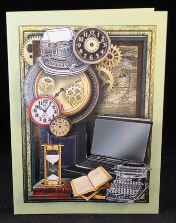Times Are Changing Male Card by Yvonne Middleton