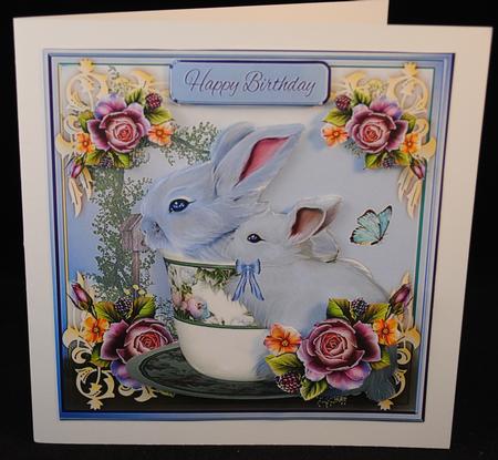 Sweet Teatime Treat Rabbit Card Kit by Yvonne Middleton