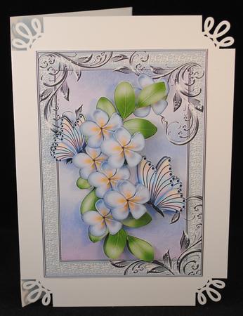 Pretty Cascading Lilac Flowers with Butterflies by Yvonne Middleton