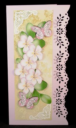 Cascading Candy Flowers with Rainbow Butterflies Tall Dl by Yvonne Middleton