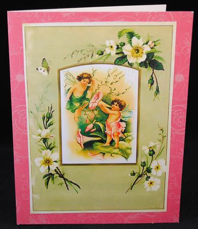 Vintage Fairy Card and Insert by Yvonne Middleton