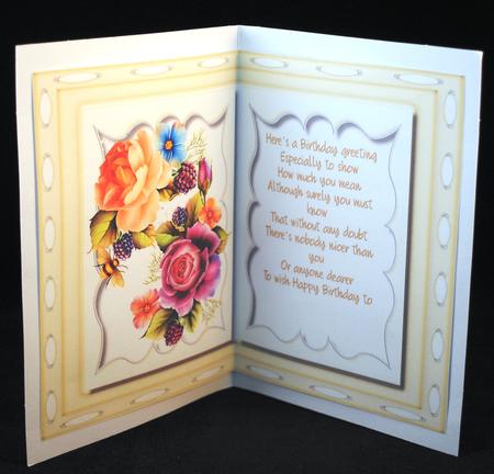 Incert with Verse Tranquillity in the Park  by Yvonne Middleton