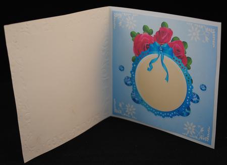 Red Roses and Diamonds Card Insert by Yvonne Middleton