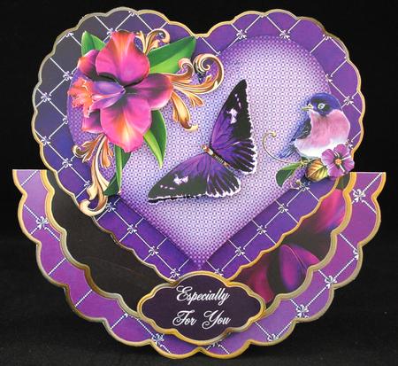The Last Orchid - Heart Shaped Wobble Card Mini-kit by Yvonne Middleton