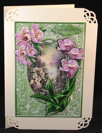 Beautiful Garden of Pink Shades of Summer Flowers by Yvonne Middleton