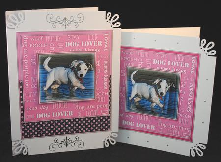 Dog Lover - Jack Russell (pink) by Yvonne Middleton