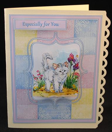 Kitten in the Flowers by Yvonne Middleton