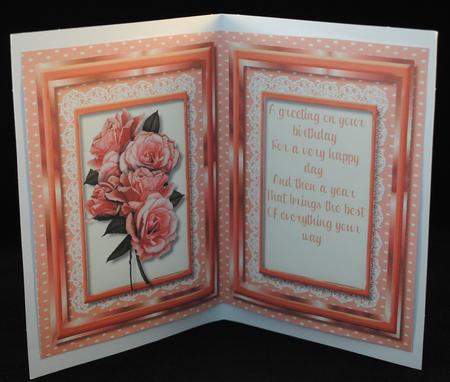 Incer, with Verse and Apricot Roses  by Yvonne Middleton