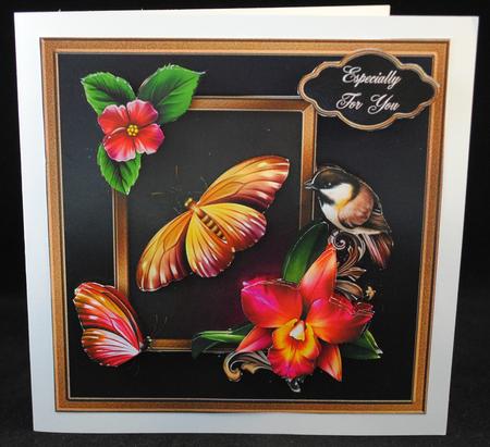 Opulent Orchid 8" Square Card Mini-kit by Yvonne Middleton