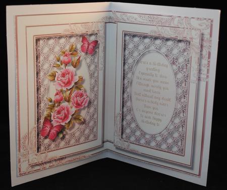 Incert with Verse on Lattace Lace  by Yvonne Middleton