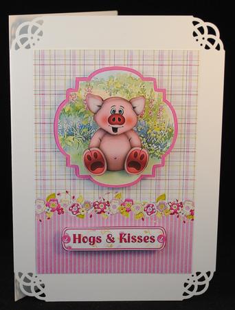 Hogs & Kisses Topper & Decoupage by Yvonne Middleton