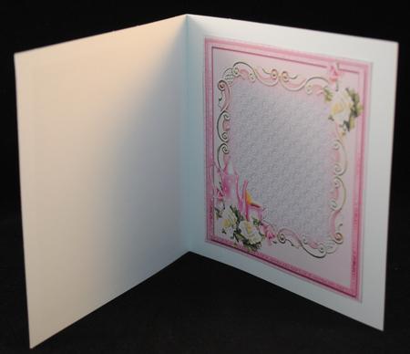 Incert with Teaset and Roses in Pink by Yvonne Middleton