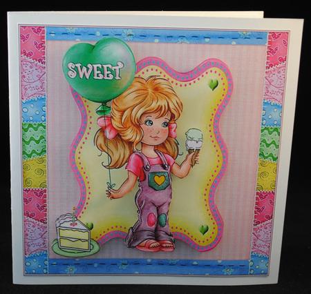 Sweet Birthday Girl Quick Card by Yvonne Middleton