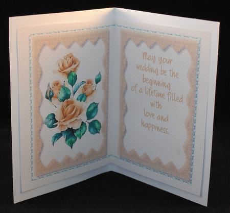 Incert , Wedding Buff with Verse by Yvonne Middleton