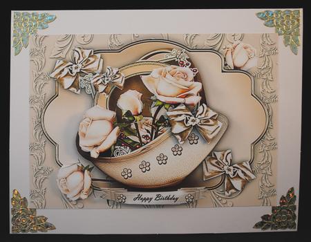 Beautiful Cream Roses by Yvonne Middleton