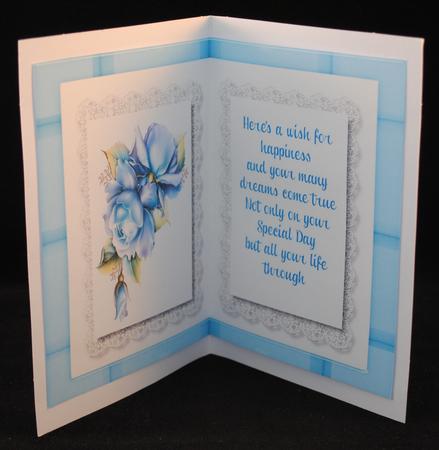 Incert Blue with Verse  by Yvonne Middleton