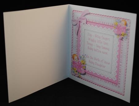 Incert Baby Girl with Verse  by Yvonne Middleton