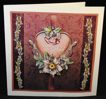 Heart and Flowers, Dad by Yvonne Middleton