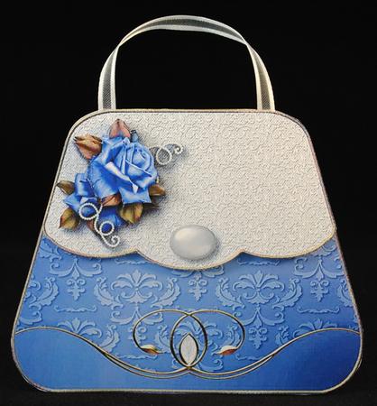 Purse Card Blue - Mini Kit by Yvonne Middleton