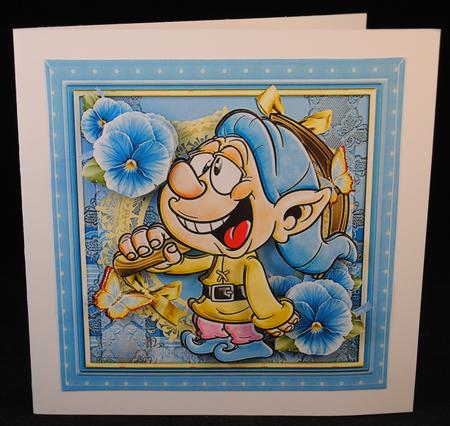 Cute Gnome Boy Goes to Work Card Kit by Yvonne Middleton