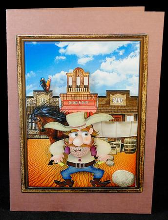 Wild ,wild, West Male Card by Yvonne Middleton