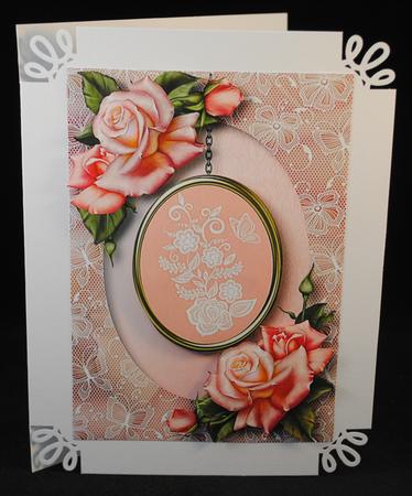 Lace Flowers Pendant & Edwardian Roses by Yvonne Middleton
