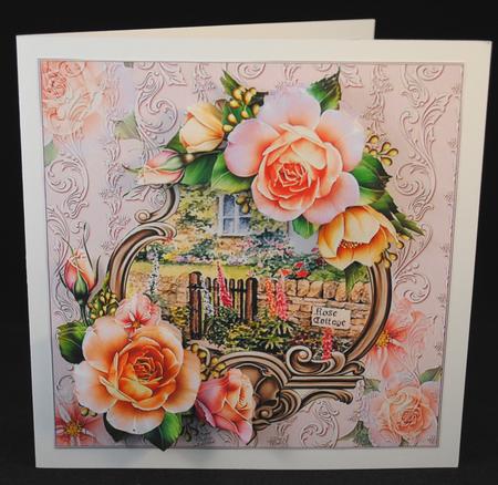 8x8 Spring Roses at Rose Cottage Mini Kit by Yvonne Middleton