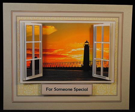 Lighthouse at Sunset by Yvonne Middleton
