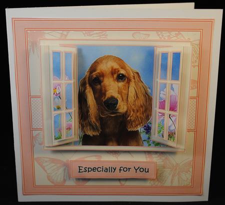 Cocker Spaniel Puppy in the Window by Yvonne Middleton