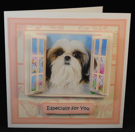 Shih Tzu in the Window by Yvonne Middleton