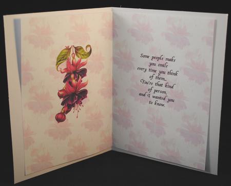 Friends and Flowers Insert Friend Verse by Yvonne Middleton
