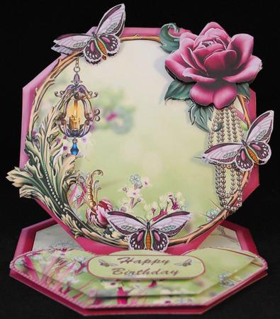 Dusky Rose and Butterfly Mini Easel Kit by Yvonne Middleton