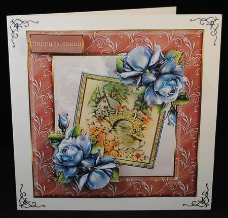 On the Other Side of the Bridge Card with Decoupage by Yvonne Middleton
